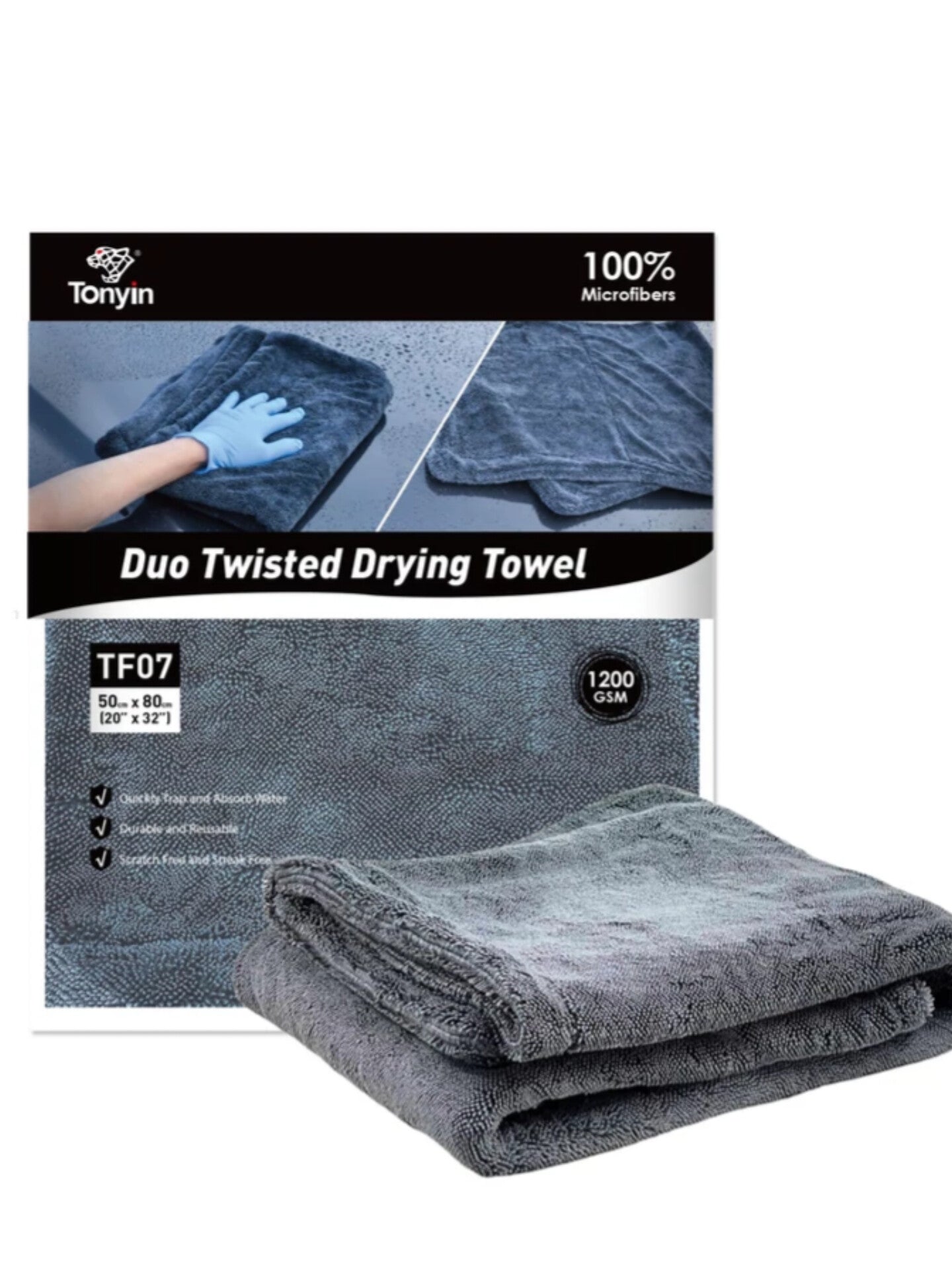 Tonyin Duo Twisted Drying Towel