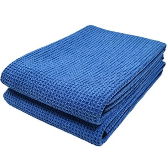 Waffle-Weave Glass Cleaning Microfibre Towel